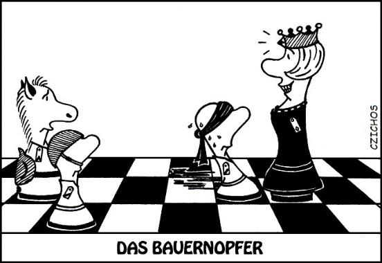 Schach-Bauernopfer